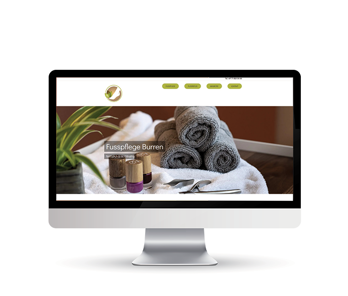 Website Fusspflege Burren